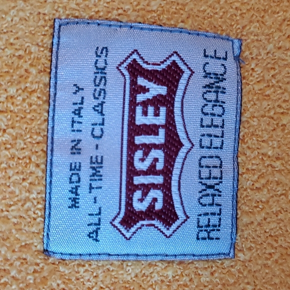 Vintage Sisley Relaxed Elegance yellow wool blazer made in Italy size M - Picture 4 of 13